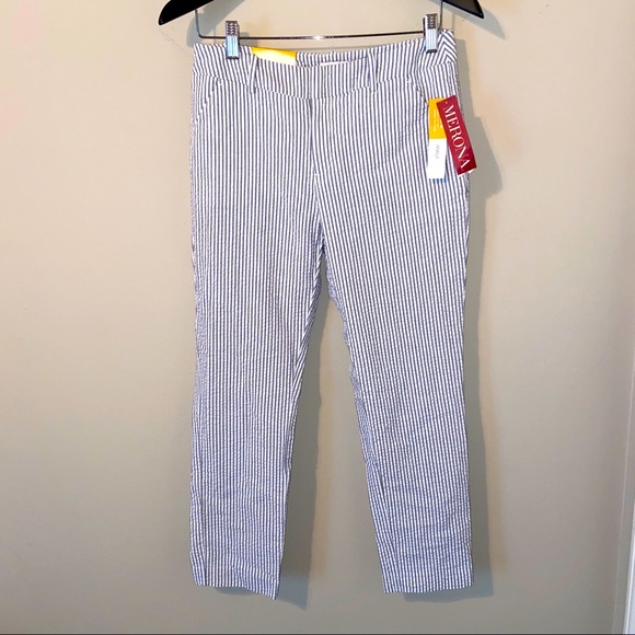 Striped Classic Ankle Pants NWT - Picture 1 of 6
